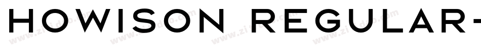 HOWISON Regular字体转换